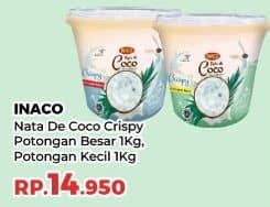 Promo Harga Inaco Nata De Coco Crispy Potongan Kecil, Potongan Besar 1000 gr - Yogya