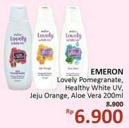 Promo Harga EMERON Lovely White Hand & Body Lotion Pomegranate, Jeju Orange, Aloevera, Healty White UV 200 ml - Alfamidi