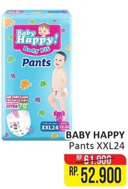 Promo Harga Baby Happy Body Fit Pants XXL24 24 pcs - Alfamart