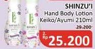 Promo Harga SHINZUI Body Lotion Keiko, Ayumi 210 ml - Alfamidi