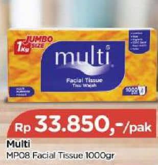 Promo Harga Multi Facial Tissue 1000 gr - TIP TOP