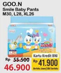 Promo Harga Goon Smile Baby Comfort Fit Pants L28, XL26, M30 26 pcs - Alfamart