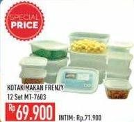 Promo Harga FRENZY Kotak Makan MT-7603 per 12 pcs - Hypermart