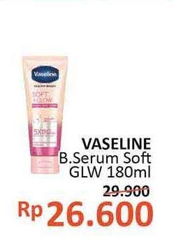 Promo Harga VASELINE Healthy Bright Soft Glow 180 ml - Alfamidi