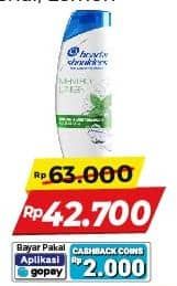 Promo Harga Head & Shoulders Shampoo Cool Menthol, Lemon Fresh 300 ml - Alfamart