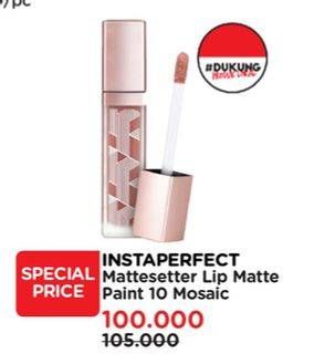 Promo Harga Wardah Instaperfect Mattesetter Lip Paint 10 Mosaic 5 gr - Watsons