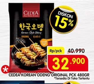 Promo Harga Cedea Korean Style Odeng Original 480 gr - Superindo