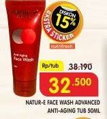 Promo Harga NATUR-E Advanced Anti Aging Face Wash 50 ml - Superindo