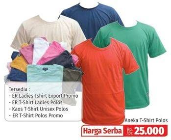 Promo Harga T-Shirt Unisex Polos All Variants  - Lotte Grosir