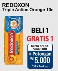 Promo Harga Redoxon Triple Action Jeruk 10 pcs - Alfamart
