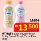 Promo Harga My Baby Baby Powder Fresh Fruity, Sweet Floral, Telon Plus 250 gr - Alfamidi