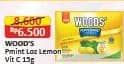 Promo Harga Woods Peppermint Lozenges Lemon 15 gr - Alfamart