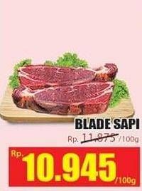 Promo Harga Daging Blade per 100 gr - Hari Hari