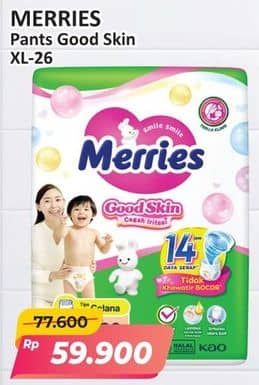 Promo Harga Merries Pants Good Skin XL26 26 pcs - Alfamart