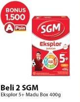 Promo Harga SGM Eksplor 5+ Susu Pertumbuhan Madu 400 gr - Alfamart