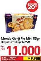Promo Harga MONDE Genji Mini Pie 85 gr - Carrefour
