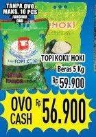 Promo Harga TOPI KOKI/HOKI Beras 5Kg  - Hypermart