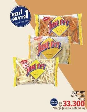 Promo Harga JUST FRY French Fries All Variants 900 gr - LotteMart