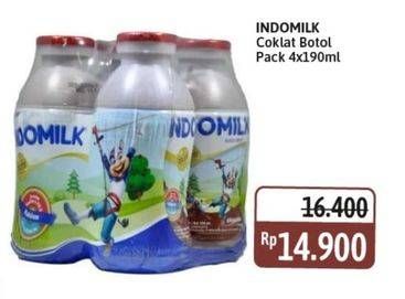 Promo Harga Indomilk Susu Cair Botol Cokelat 190 ml - Alfamidi