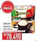 Promo Harga Indocafe Cappuccino per 50 sachet 25 gr - Hypermart