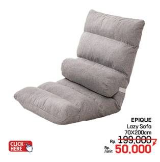 Promo Harga Epique Lazy Sofa 70 X 200 Cm  - LotteMart