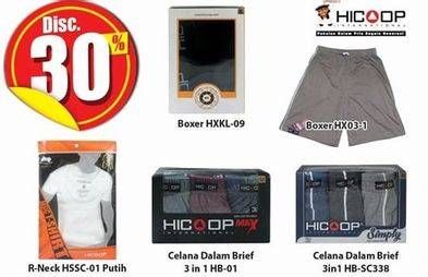 Promo Harga HICOOP Hicoop Boxer / Oblong  - Hari Hari