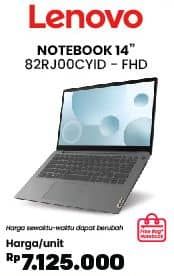 Promo Harga Lenovo 82RJ00CYID - FHD | Notebook 14 Inci  - COURTS