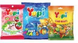 Promo Harga YUPI Candy Strawberry Kiss, Baby Bears 45 gr - Carrefour