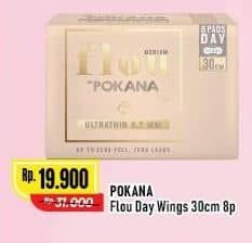 Promo Harga Pokana Flou Pembalut SAP Ultrathin 0,7 mm Medium Wings 30 Cm 8 pcs - Alfamart