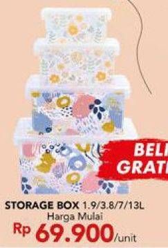 Promo Harga Storage Box 1900 ml - Carrefour