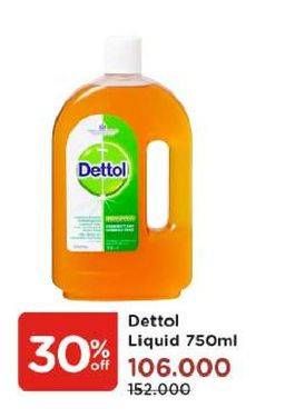 Promo Harga DETTOL Antiseptic Germicide Liquid 750 ml - Watsons