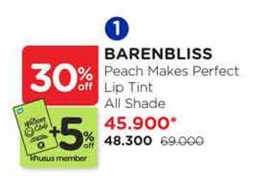 Promo Harga Barenbliss Peach Makes Perfect Lip Tint All Variants 3 gr - Watsons