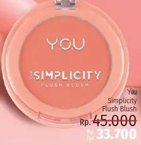 Promo Harga YOU Simplicity Flush Blush  - LotteMart