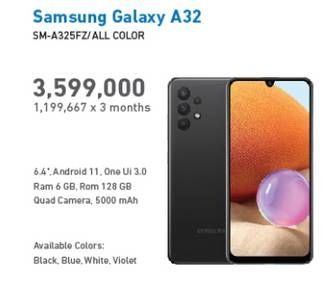 Promo Harga SAMSUNG Galaxy A32 All Variants  - Electronic City