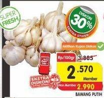 Promo Harga Bawang Putih per 100 gr - Superindo