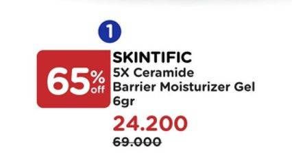 Promo Harga Skintific 5x Ceramide Barrier Moisture Gel 6 gr - Watsons