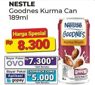 Promo Harga Nestle Goodnes UHT Kurma 180 ml - Alfamart