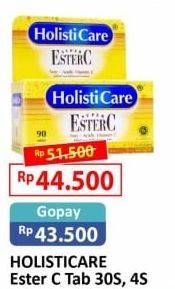 Promo Harga HOLISTICARE Super Ester C 30 pcs - Alfamart