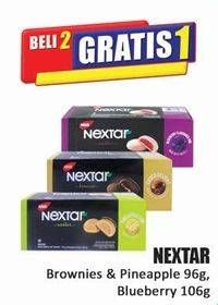 Promo Harga Nabati Nextar Cookies Brownies Choco Delight, Nastar Pineapple Jam, Blueberry per 8 pcs 13 gr - Hari Hari