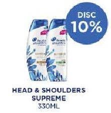 Promo Harga Head & Shoulders Supreme Shampoo 330 ml - Guardian