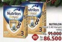 Promo Harga NUTRILON Royal 3 Susu Pertumbuhan All Variants 400 gr - LotteMart