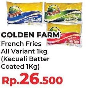 Promo Harga GOLDEN FARM French Fries All Variants 1 kg - Yogya