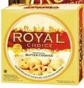 Promo Harga DANISH Royal Choice Butter Cookies 480 gr - Lotte Grosir