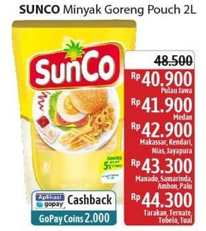 Promo Harga Sunco Minyak Goreng 2000 ml - Alfamidi