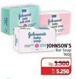 Promo Harga JOHNSONS Baby Soap 160 gr - Lotte Grosir