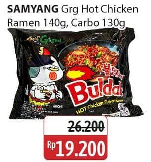 Promo Harga Samyang Hot Chicken Ramen Buldak Mala, Carbonara 130 gr - Alfamidi