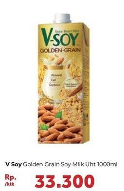 Promo Harga V-SOY Soya Bean Milk Golden Grain 1000 ml - Carrefour