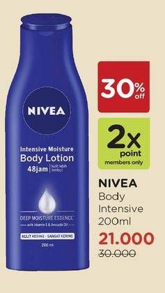 Promo Harga NIVEA Body Lotion Intensive Moisture 200 ml - Watsons