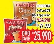 Promo Harga Good Day Instant Coffee 3 in 1 Kecuali Cappucino 30 pcs - Hypermart