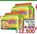 Promo Harga Sedaap Mie Kuah Soto per 5 pcs 75 gr - LotteMart